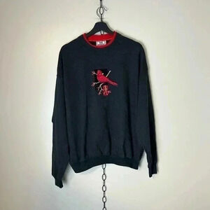 Vintage Top Stitch Red  Bird Crewneck Size XL